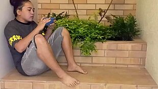 While Playing on My Phone, Lover Visits for Passionate Encounter