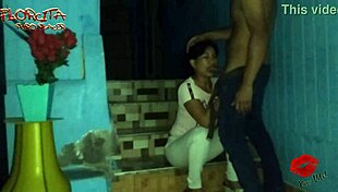 Sexy Chick Sucks And Fucks On Stairs!