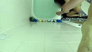 Candy cruises bathtub pov with deepthroat gagging and choking