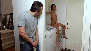 tiny thai girl loves licking and riding on sofa 😍