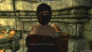 Anri the Seducer from Skyrim gets fucked by Raerek