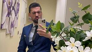 hot daddy jerks off and busts thick load