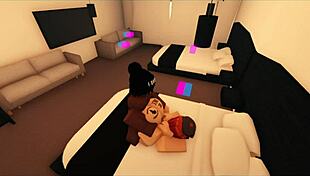 Slut gets blacked in roblox