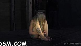 Bdsm electro castigation with rough spanking