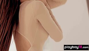 Flexible Latvian Milf Ballerina Ilvy Kokomo Practices And Poses In Her Uniform And Naked.