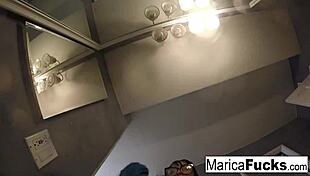 Marica Hase Masturbates in Sexy Lingerie Mirror