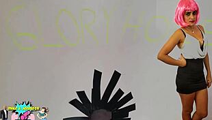 jennifer tries her first glory hole in nightclub toilet 😏