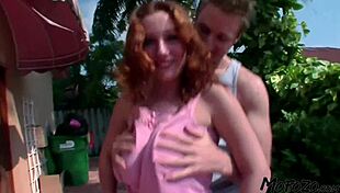 MOFOZO COM - BUSTY REDHEAD ENJOYS SUCKING COCK AND GETS ROUGH TREATMENT FROM UNCLE