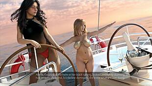 one shot hentai game ep 1 with orgy party at sea
