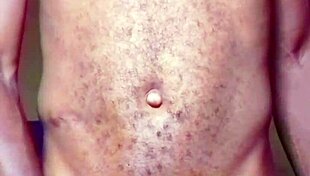 lonely african man caresses his cock and ass after naked dance