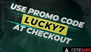 Footsie Babes - Cute Ebony Romy Indy Uses Her Pretty Feet To Fuck Her Man