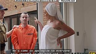 Young 18+ British robber with huge cock fucks hot milf neighbour hard in mature4k