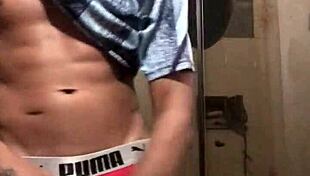 this tattooed guy with a big dick loves showing off for the cam