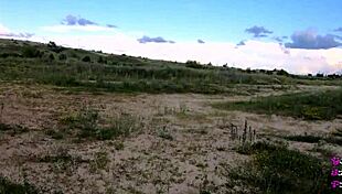 Intense outdoor blowjob in remote wilderness