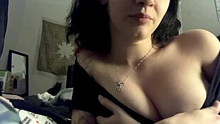 hot girl shows her big boobs!