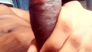 Giving Massage To My Strong Long Dick