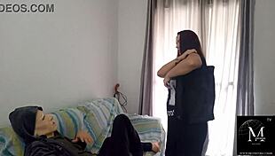 Grandma Ventura Dreams Of Fucking The Brunette Maid With Big Clit