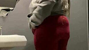 Getting backshots in the bar bathroom with big ass.