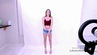 Timeless Brunette Goddess Gets POV Fucked and Swallows Cum in Modeling Casting Audition