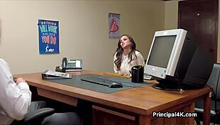 High Class Wife in Principal's Office: A Surprising Encounter