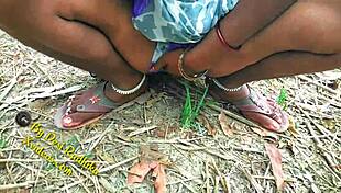 Indian couple enjoys outdoor nature adventure