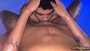 Network seller fucks client in the pool with big cock