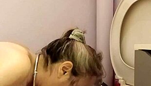 Watch this slave lick the toilet bowl