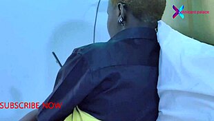 Horny visitor moans during foreplay and orgasm.