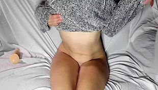 this girl in fleece jacket solo dildo orgasm, want to see?