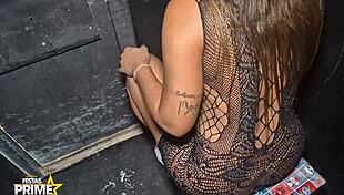 I took my wife to suck at the gloryhole, corno style.