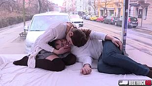 Have you seen beautiful jessica bell taking a cumshot on her big ass in public?