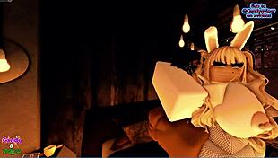 Fucking Candy in her sexy cosplay bunny outfit