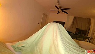 sexy stepmom shares bed, begs for all holes fucking, i cum twice in ass