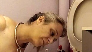 Watch this slave lick the toilet bowl