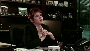 horny lesbian brunette gets fingered licked and fucked with strap-on in group party