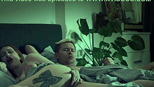 Redhead stepmom sneaks into bed for hard dick