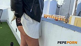 Latin cougar Karla Duran needs to satisfy her cock hunger. There go two.