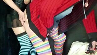 I fuck my boyfriends ass and he ends up with his cock anal strapon