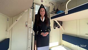 i called the conductor on the train to my compartment and fucked while she was on a break.