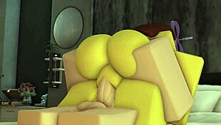 noob slut in a bikini swimsuit gets fucked by a femboy