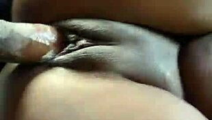 Making her ebony pussy cream with backshots!