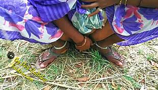 Indian couple enjoys outdoor nature adventure