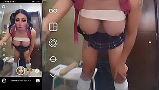 Futanari trap probando filtros grandes tetas