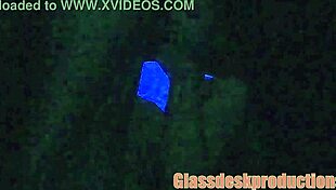 > black-light secret model gets rough oral sex