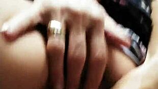 Using pink vibrator while getting pussy and arse fucked