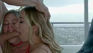 Threesome With Two Bisexual Blondes