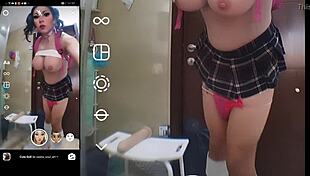 Futanari trap probando filtros grandes tetas