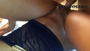 sweet romantic fuck with curvy bodybuilder in fishnets