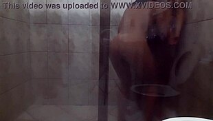Big Couple's Bathroom Sex with Huge Ass and Cock