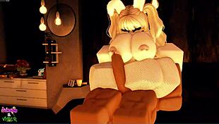 Fucking Candy in her sexy cosplay bunny outfit